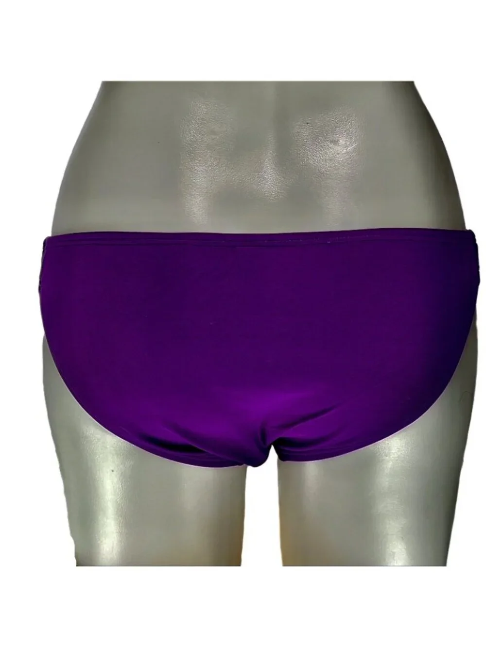 Becca By Rebecca Virtue Womens Paisley Band Hipster Bikini Bottom Purple/Teal M